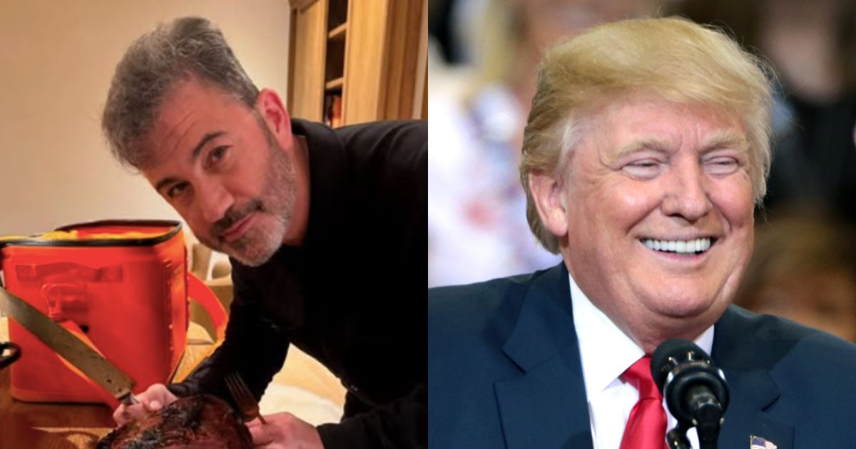 A collage featuring Jimmy Kimmel and Donald Trump Credits: Instagram (@jimmykimmel) and Flickr.