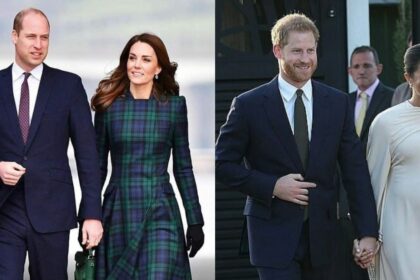 Kate Middleton and Prince William (L) and Prince Harry and Meghan Markle (L) ( Credits: Instagram|@princewilliamfamilyroyal)