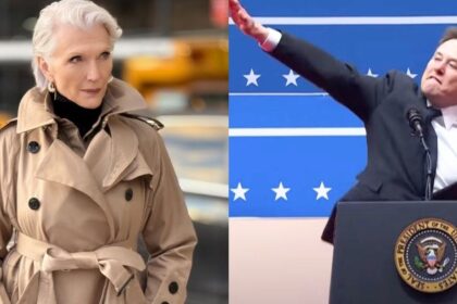 Maye Musk and Elon Musk
