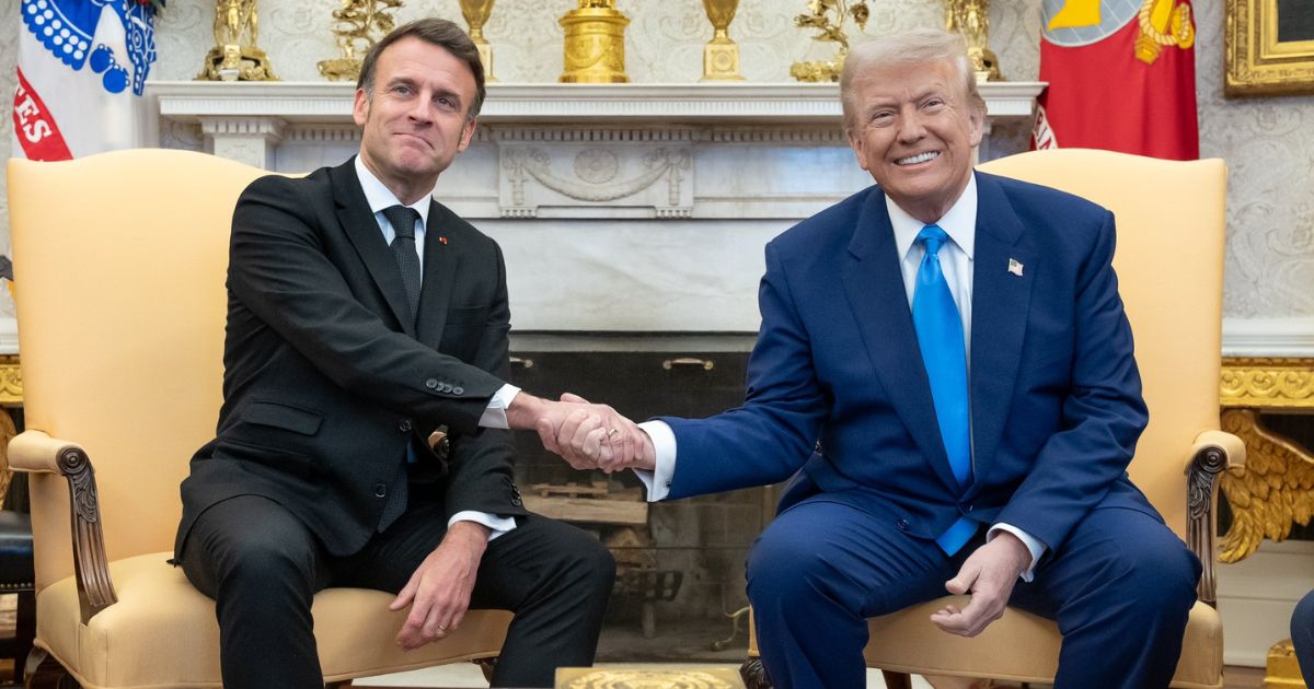 Donald Trump and Emmanuel Macron