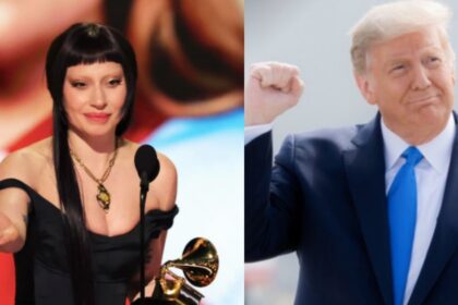 Lady Gaga at The Grammy Awards 2025 (Credits: Instagram |@ ladygaganownet) and President Donald Trump- (Credits: Instagram|@realdonaldtrump)