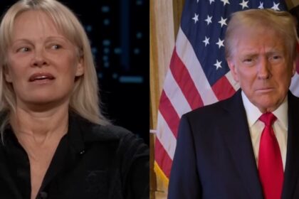 Pamela Anderson and Donald Trump