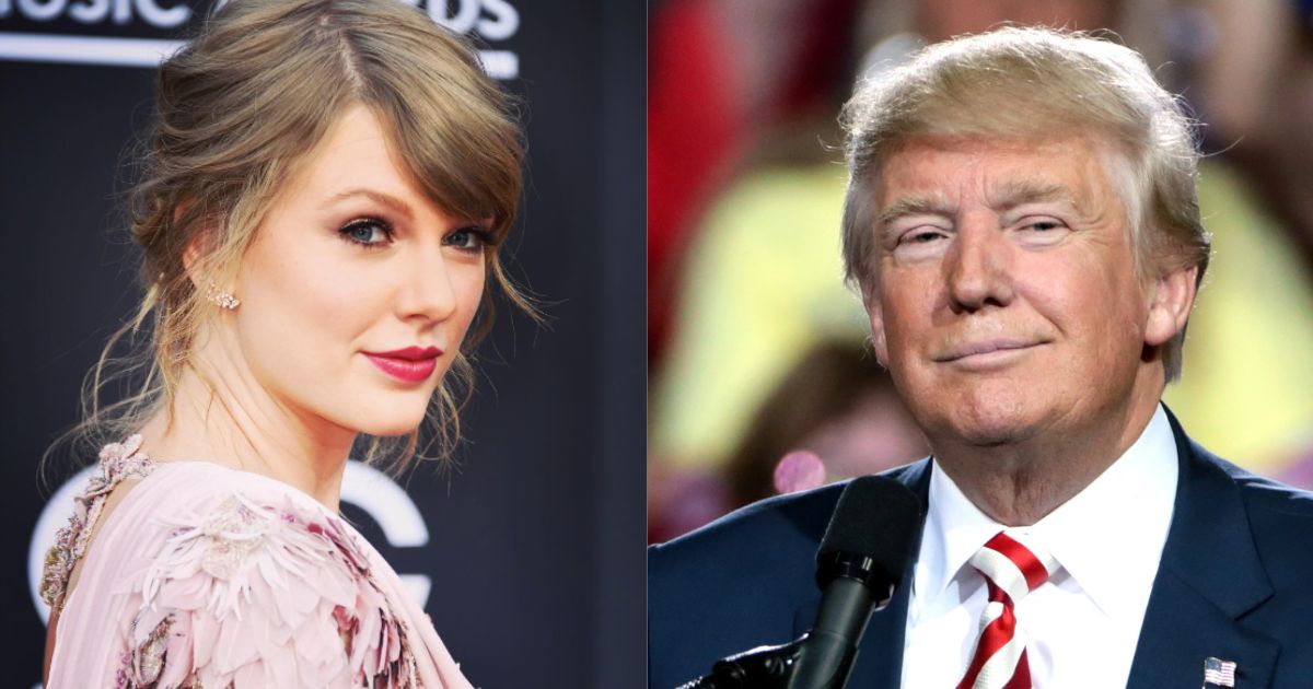 Taylor Swift (Instagram|@taylorswift) and Donald Trump ( via Flickr)