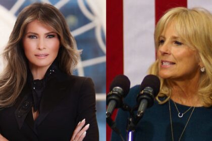 Melania Trump and Jill Biden