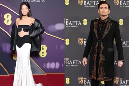 Vera Wang and David Tennant at the 2025 BAFTA Awards