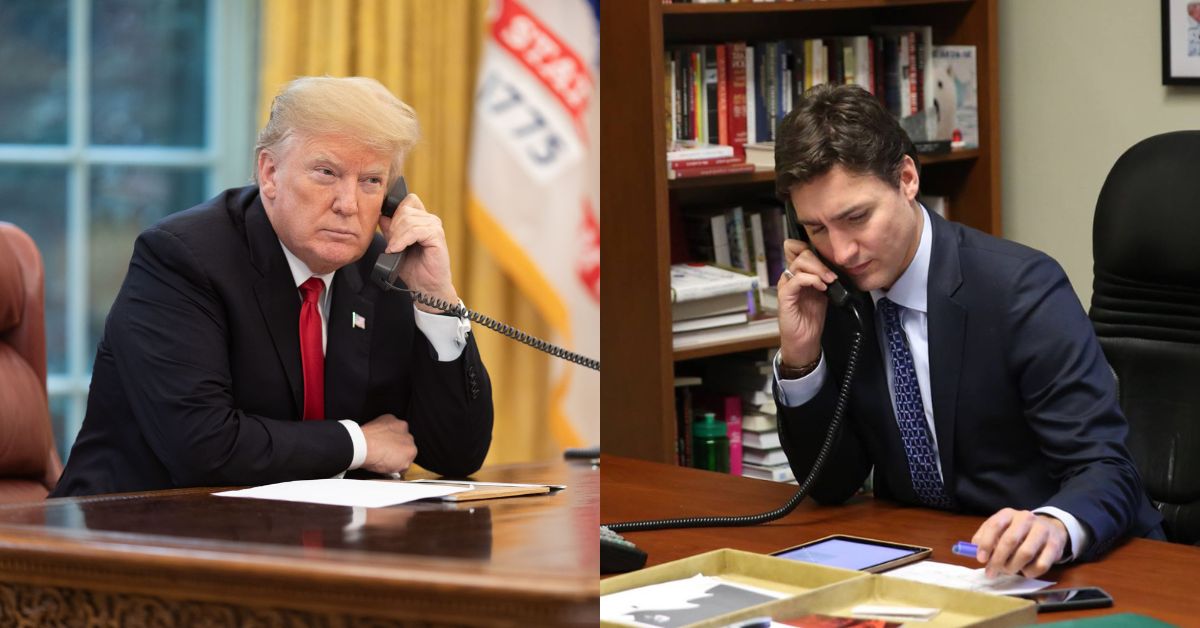 President Donald Trump speaks on the phone in the Oval Office Wednesday, Nov. 14, 2018, with Federal Emergency Management Agency Administrator Brock Long to receive the latest update on the devastating wildfires in California and Justin Trudeau on call with Mohamed Fahmy in 2015.