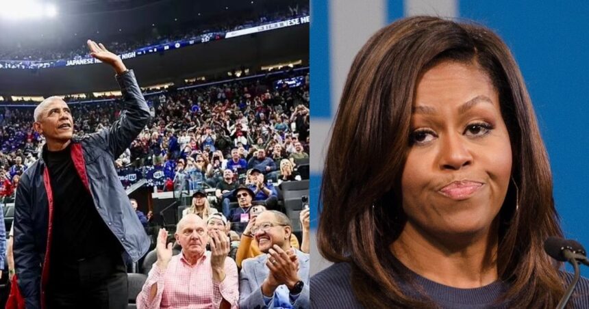 Former President Barack Obama Attended NBA Alone Without Michelle