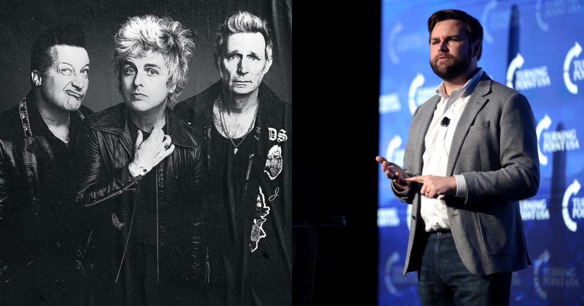 Green Day and JD Vance speaking with attendees at the 2021 Southwest Regional Conference.