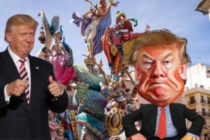 Outrageous Trump Caricatures Set for Fiery End at Spain’s Iconic Fallas Celebration! Images via Wikimedia Commons