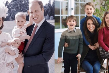 Royal couple Kate Middleton and Prince William with their kids from different timelines ( Instagram|@princegeorgeroyalwales and @https://www.instagram.com/hrhroyalfamily_)