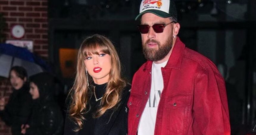 Taylor Swift with Travis Kelce
