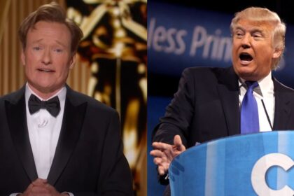 Conan O'Brien and Donald Trump
