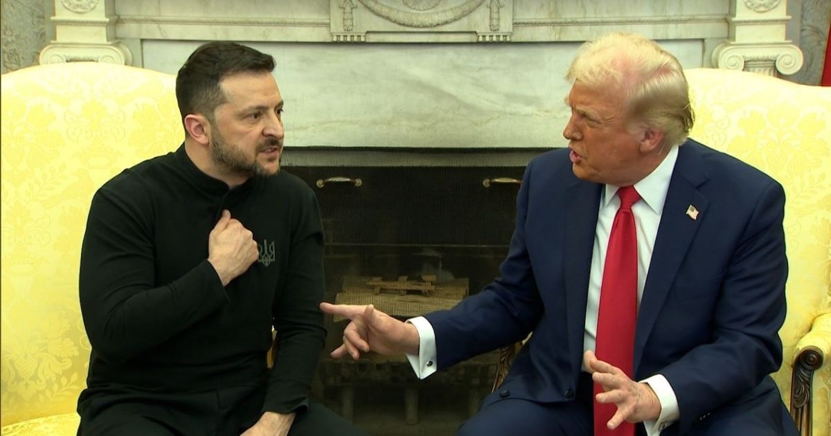 Volodymyr Zelenskyy’and Donald Trump at White House