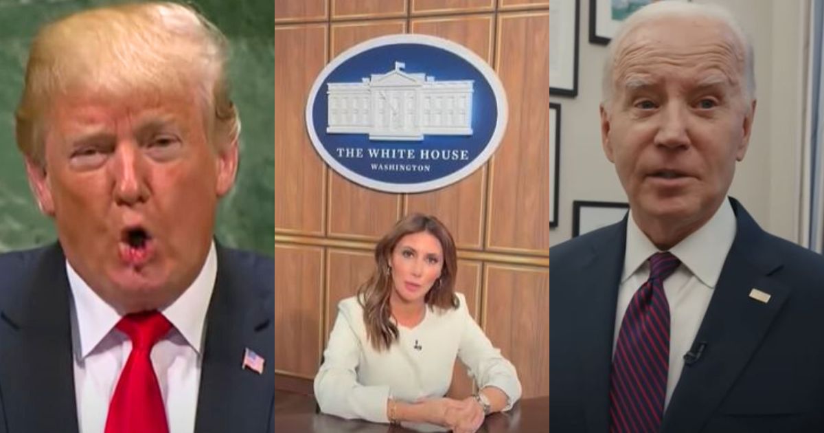 Donald Trump, Alina Habba, and Joe Biden