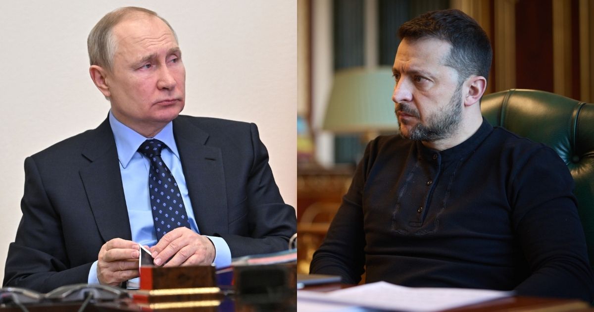 Vladimir Putin and Volodymyr Zelenskyy